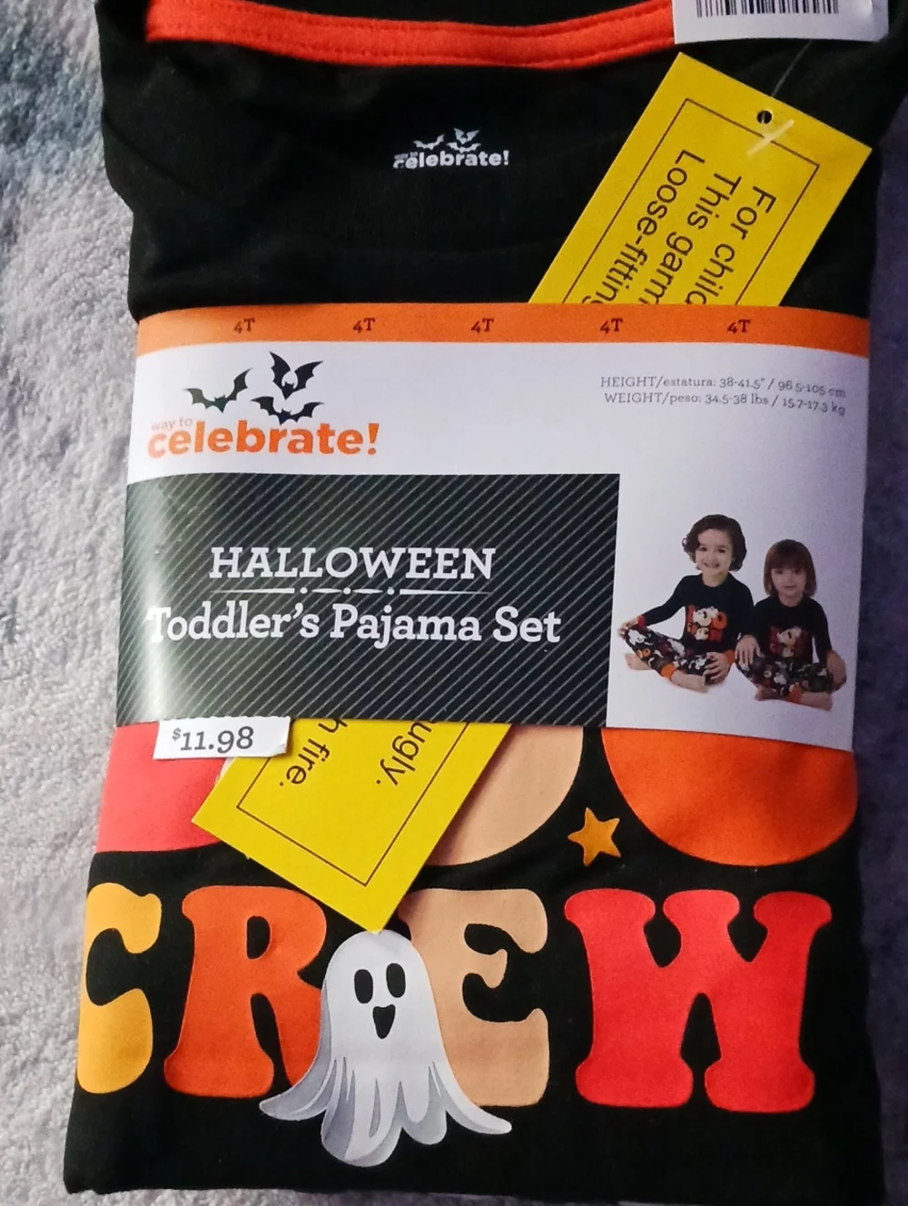 Halloween Toddler's Pajama Set 4T